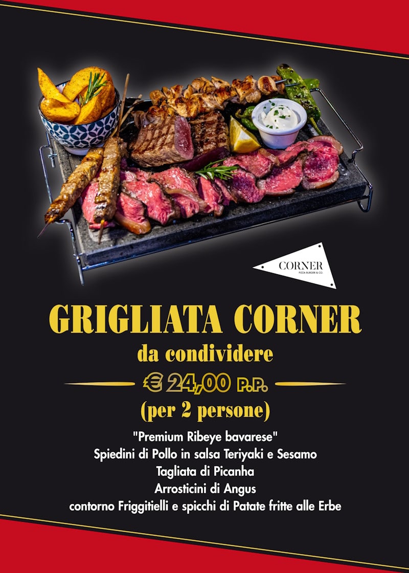 volantino menu griglia corner